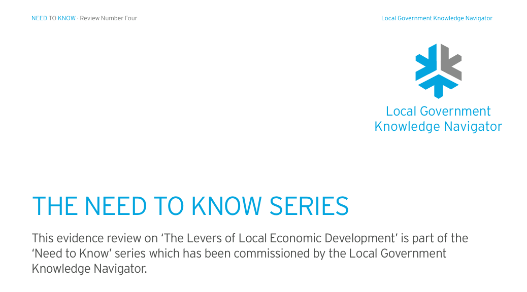 The levers of local economic development – Sam Baars