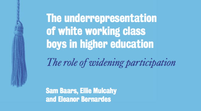 The underrepresentation of white working class boys in higher education